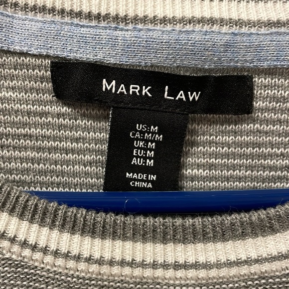 Mark Law Grey sweater with white trim collar - Picture 2 of 5